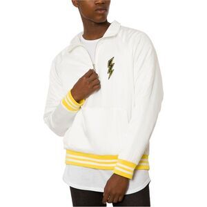 Jaywalker Mens Embroidered Satin Jacket, White, NWT
